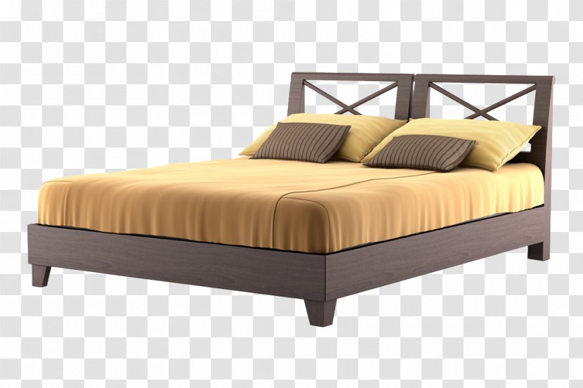 Bed Size Mattress Frame - Wood - Top View Transparent PNG