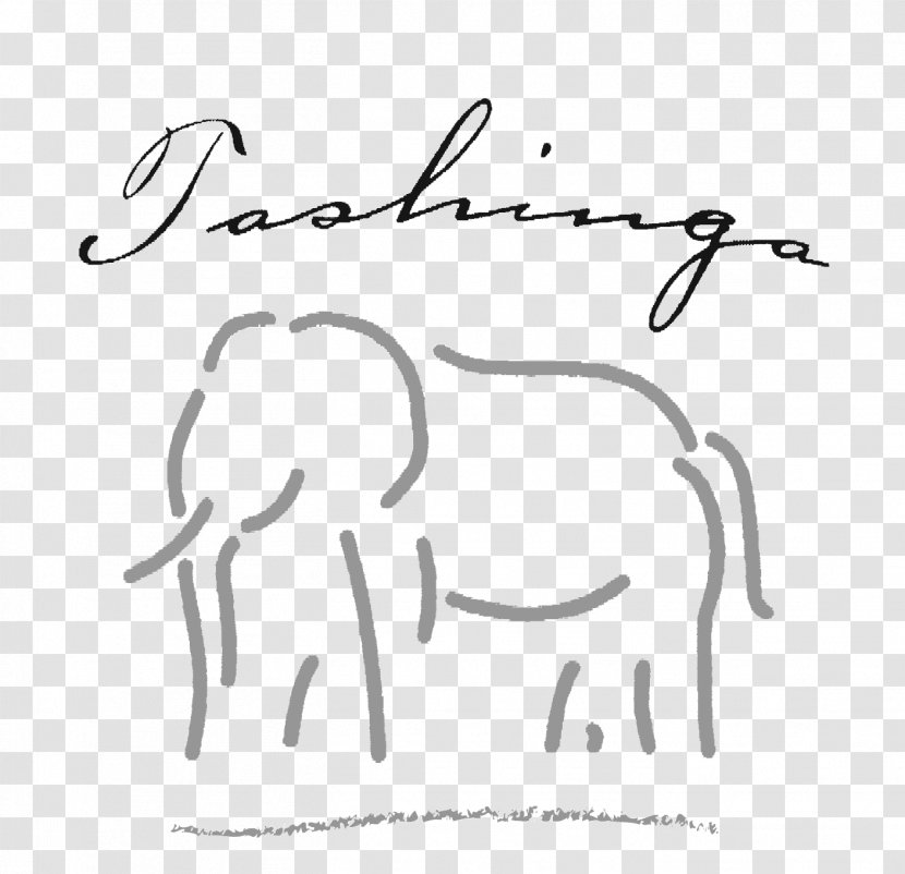 Indian Elephant African Clip Art Illustration Drawing - Heart - Homeware Transparent PNG