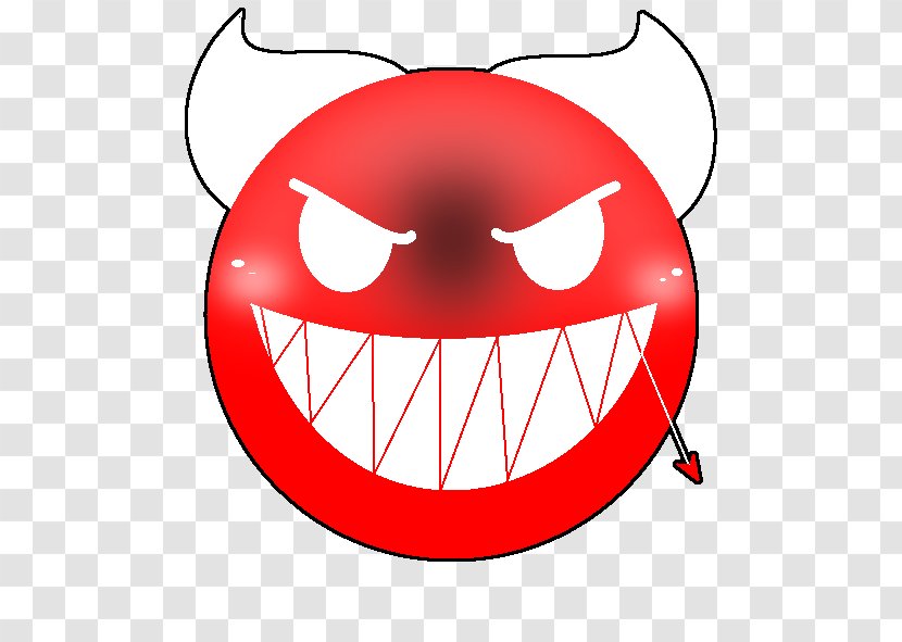 Geometry Dash Line Smiley - Emoticon Transparent PNG