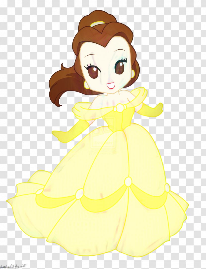 Belle Rapunzel Beast Disney Princess Ariel - Gown - Fashion Illustration Transparent PNG