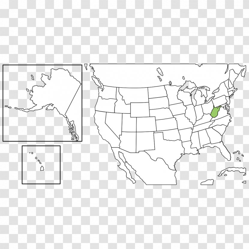 U.S. State Vector Graphics Map Kentucky - Hand Transparent PNG