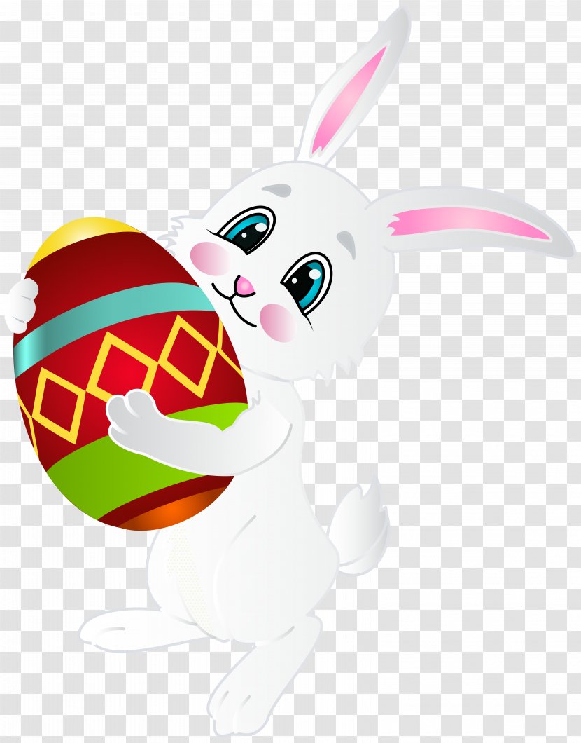 Easter Bunny Egg Clip Art - Rabits And Hares Transparent PNG