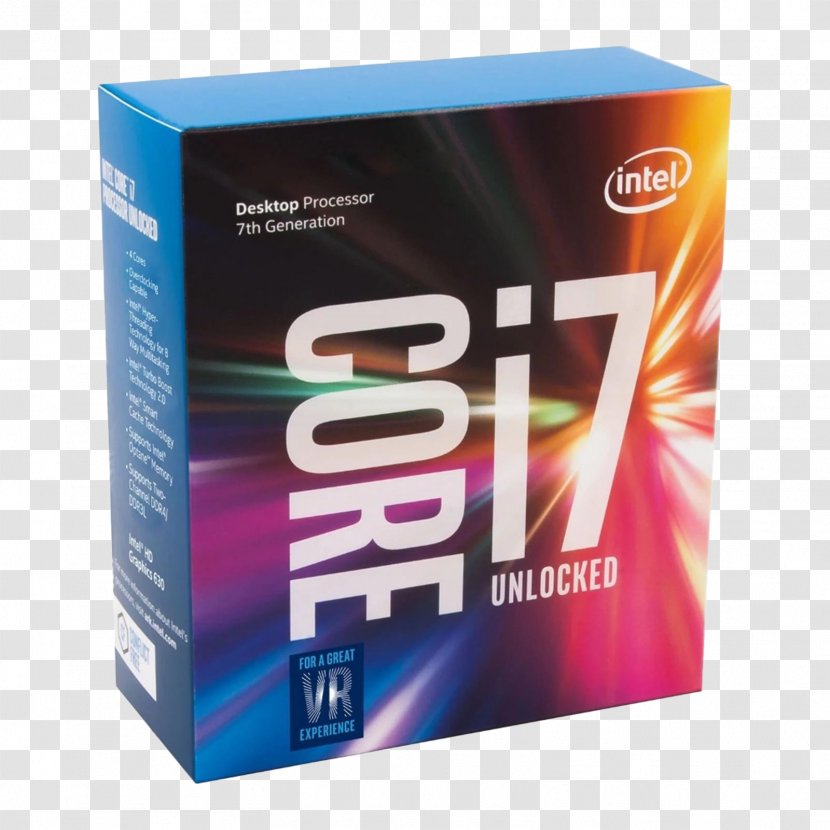 Kaby Lake Intel Core I7 Multi-core Processor - Overclocking Transparent PNG