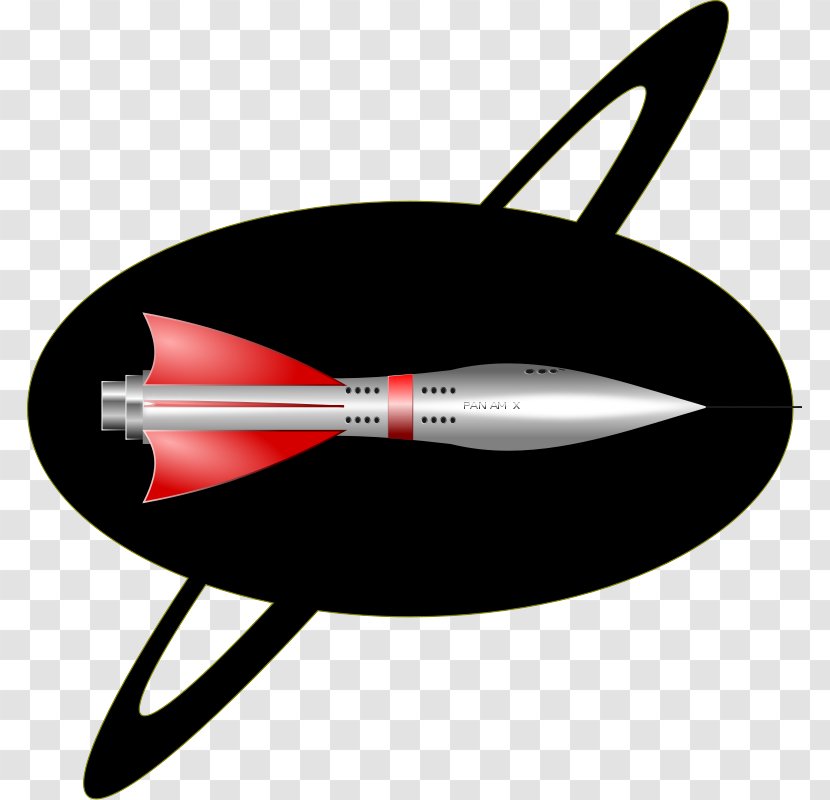 1950s Spacecraft Rocket Clip Art - Ship - Cartoon Space Ships Transparent PNG