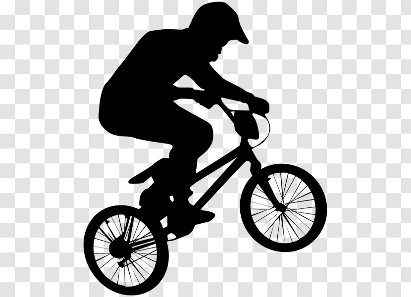 Wall Decal BMX Bike Sticker - Silhouette - Bicycle Transparent PNG