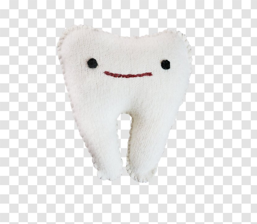 Tooth Plush Stuffed Toy Fur Heart - White Teeth Transparent PNG