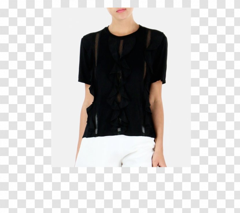 Sleeve Blouse Neck Outerwear Black M - Sar Coatings Llp Transparent PNG