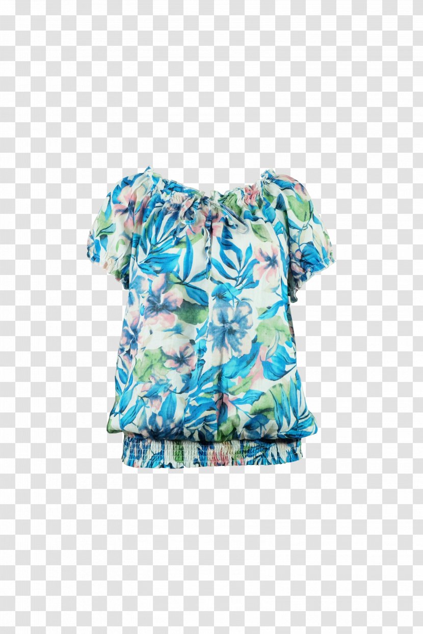 T-shirt Shoulder Sleeve Blouse Dress - Neck Transparent PNG