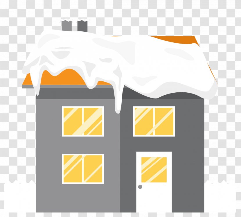 Roof Building Snow - Vector At Night Transparent PNG