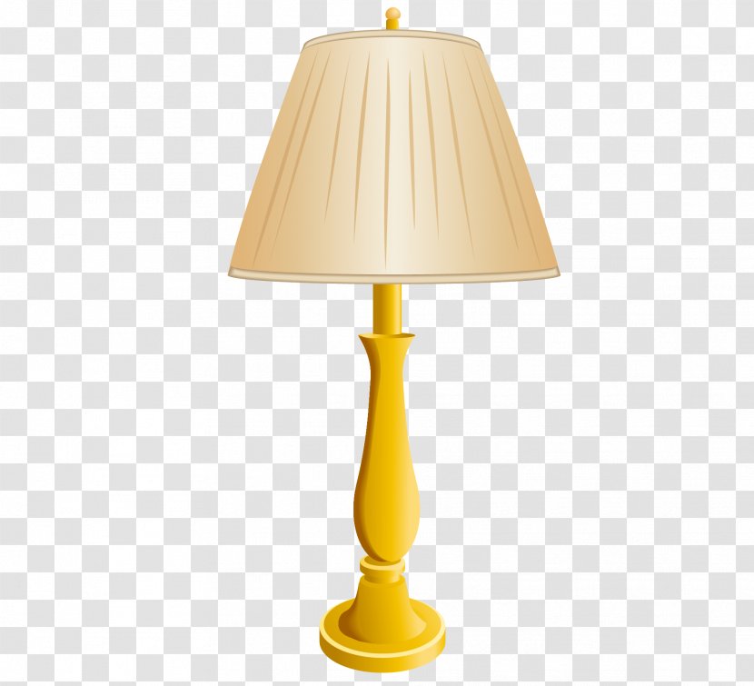 Lampshade Yellow Electric Light - Vector Lamps Transparent PNG