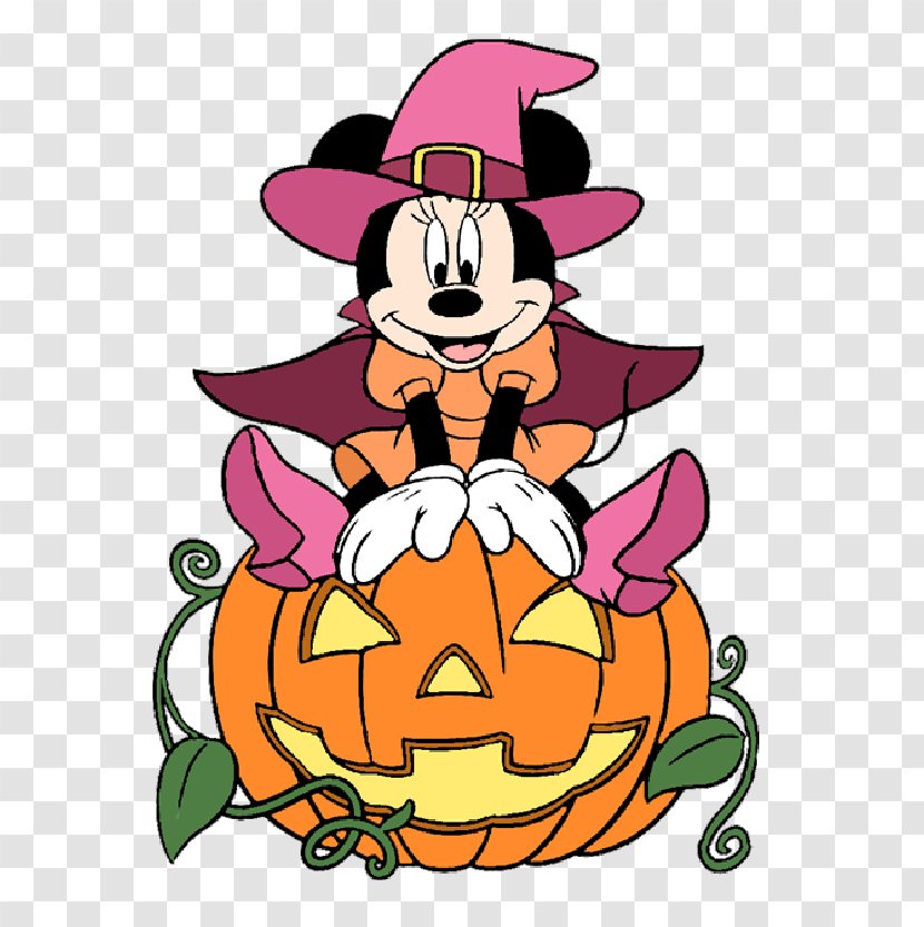 Minnie Mouse Mickey Donald Duck Halloween Clip Art - Witch Transparent PNG