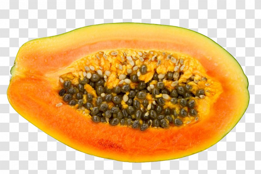 Papaya Vegetarian Cuisine Stock Photography Pawpaw Fruit - Recipe - Half Of Transparent PNG