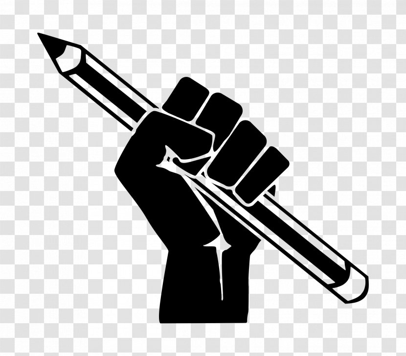 Raised Fist Pencil Clip Art - Weapon Transparent PNG