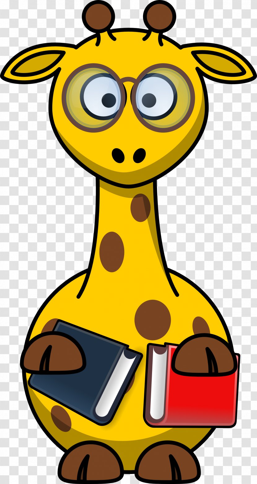 Giraffe Cartoon Clip Art - Comics Transparent PNG
