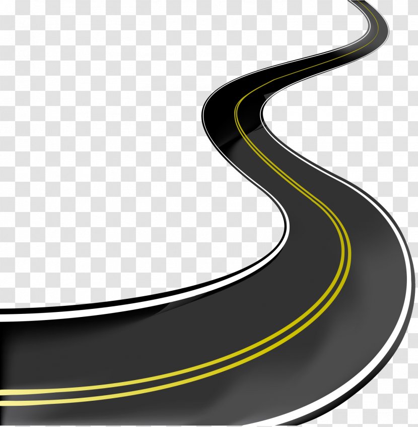 Road Highway Clip Art - Brand - Curved Transparent PNG