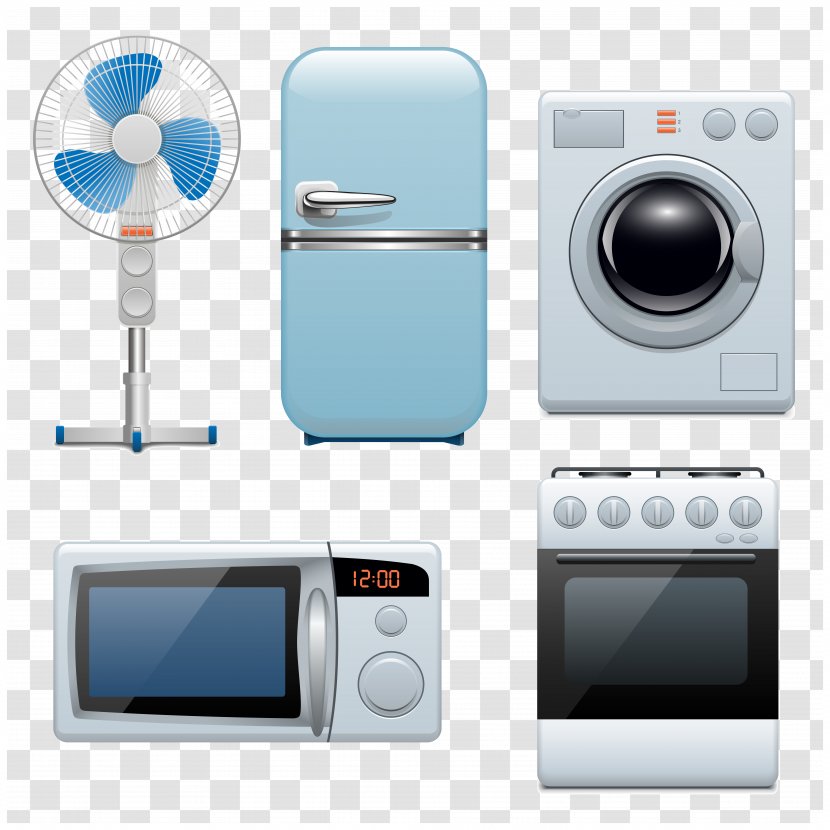 Home Appliance Refrigerator Microwave Ovens Graphic Design - Appliances Transparent PNG