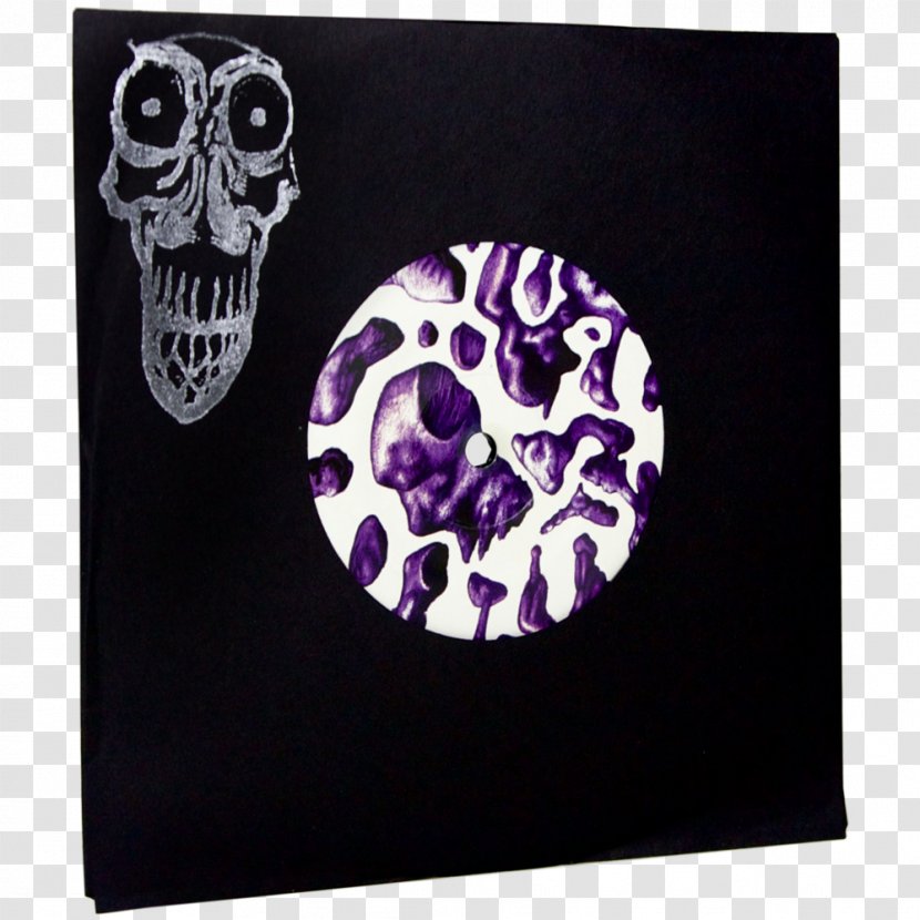 Skull Font - Purple Transparent PNG