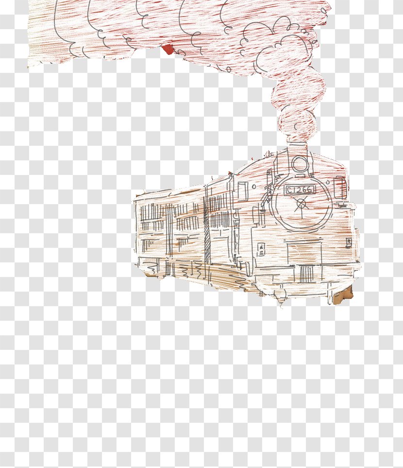 Train Drawing Croquis - Sketch Transparent PNG