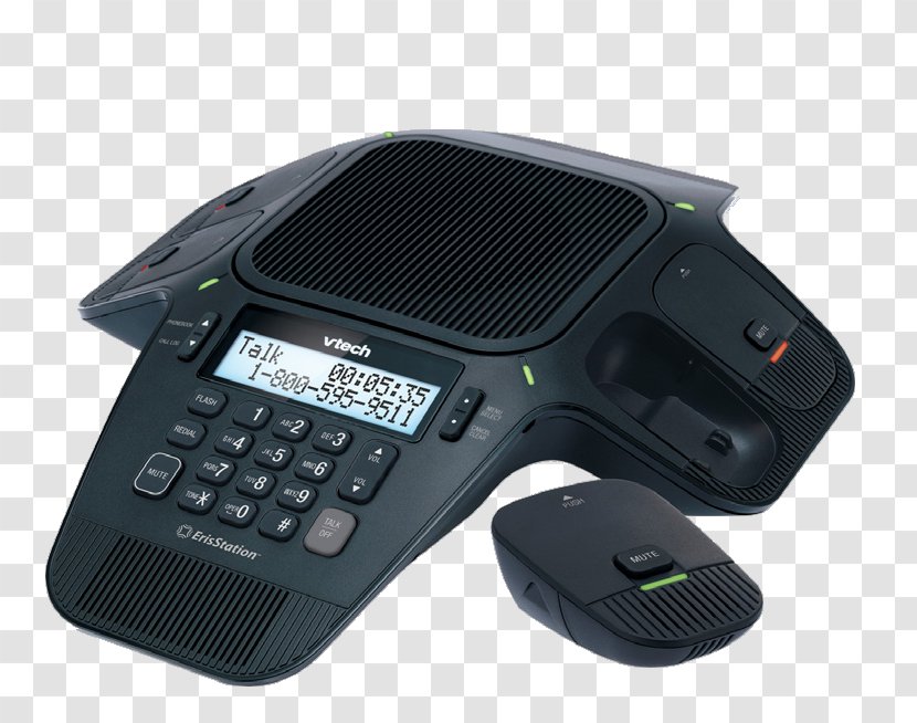 Microphone VTech VCS704 Conference Call Speakerphone Digital Enhanced Cordless Telecommunications Transparent PNG