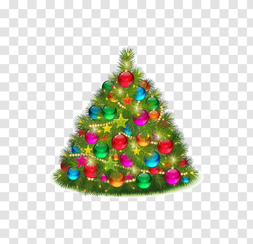 Christmas Tree Ornament Lights Clip Art - A Transparent PNG