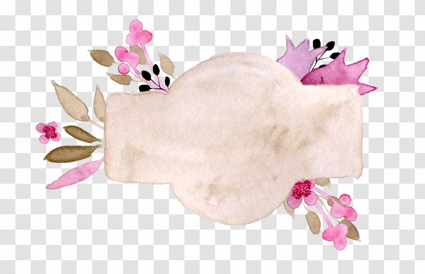 Business Card Paper Watercolor Painting Visiting Flower - Border Transparent PNG