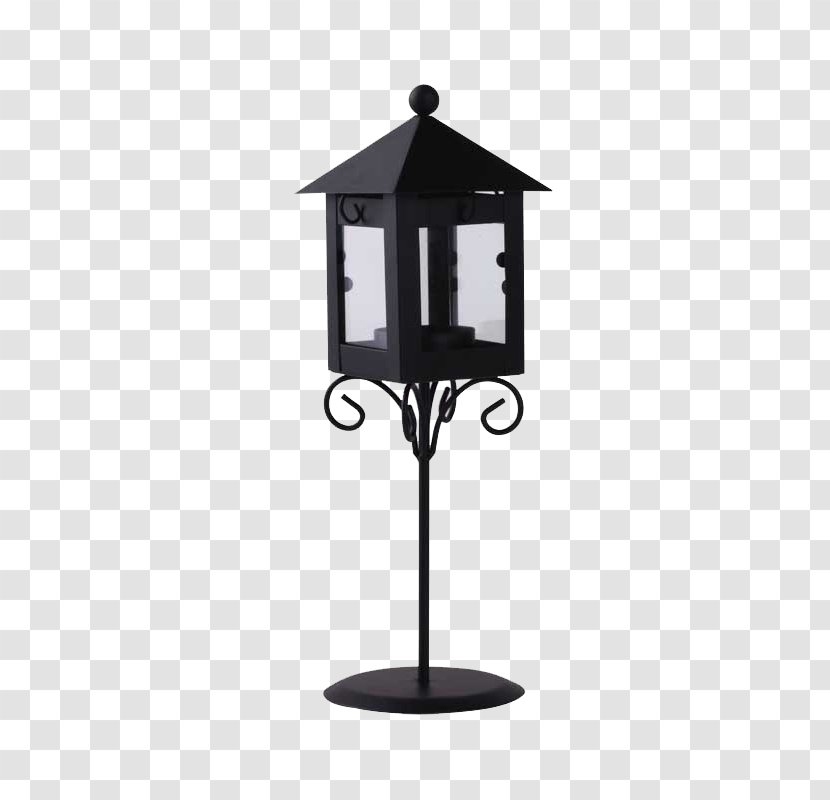Light Candlestick Lantern Sconce - Lighting - Wrought Iron Creative Crafts Living Room Entrance Transparent PNG