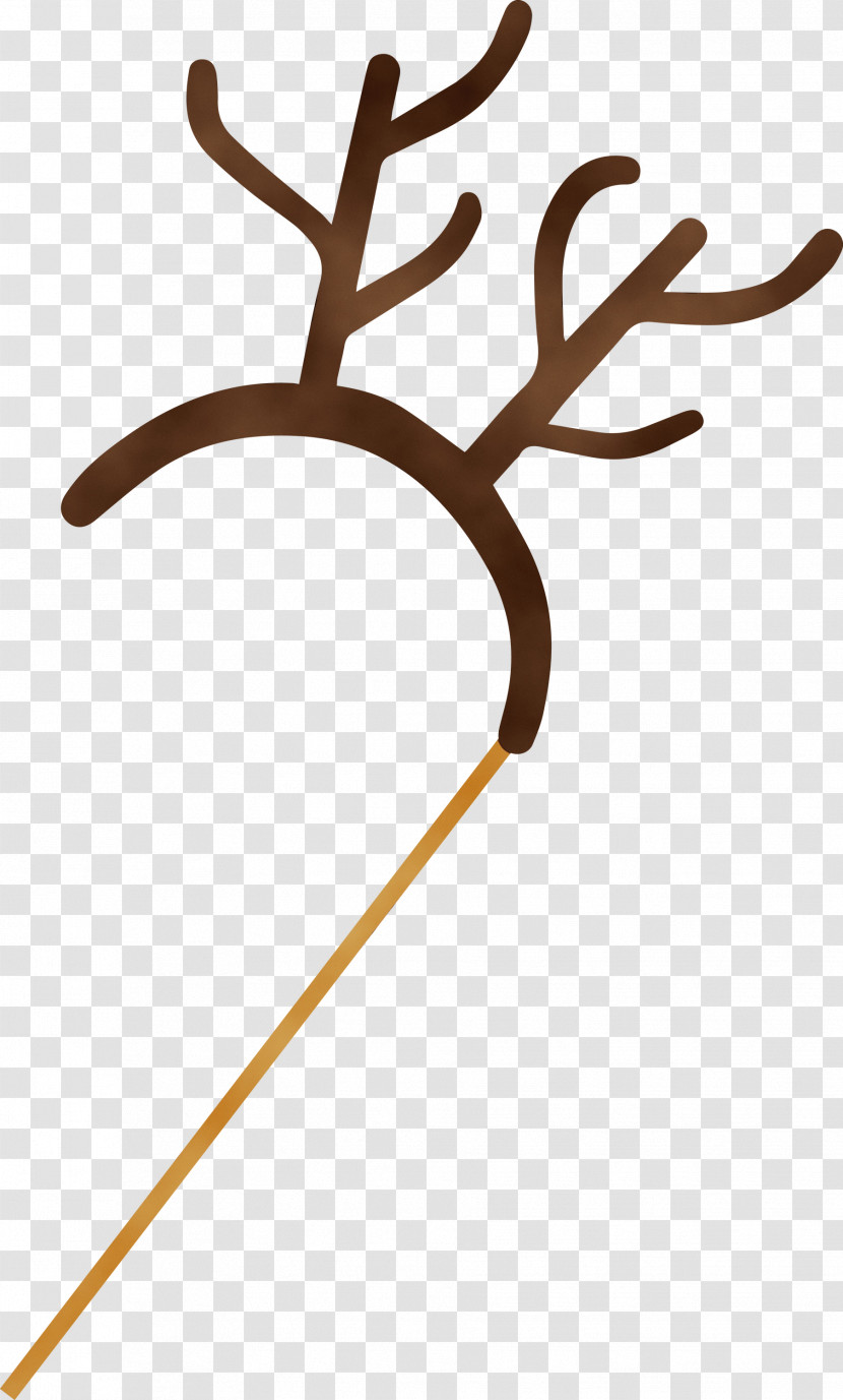 Deer Plant Stem Antler Line Meter Transparent PNG