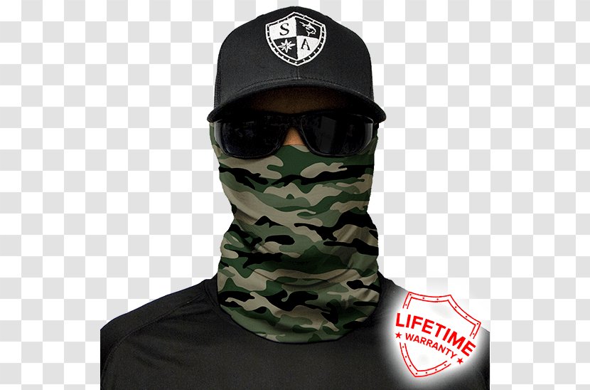 Face Shield Military Camouflage Skull - Headgear Transparent PNG