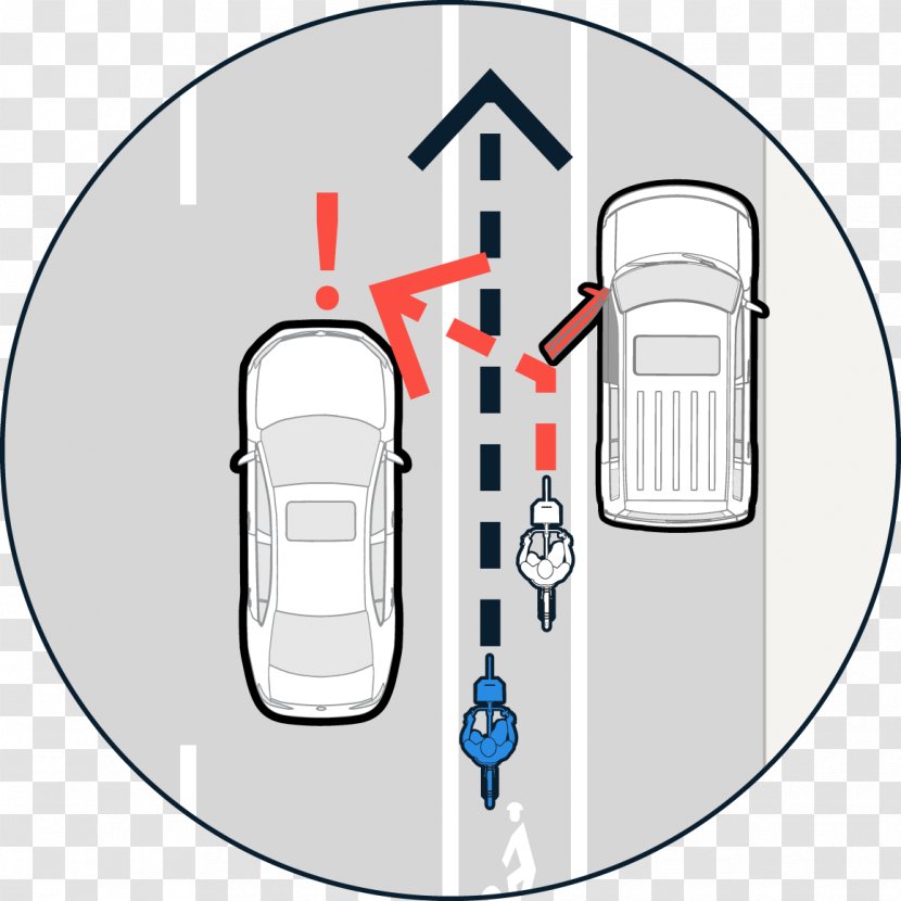 Car Communication Bicycle - Eye Contact - Take The Door Transparent PNG