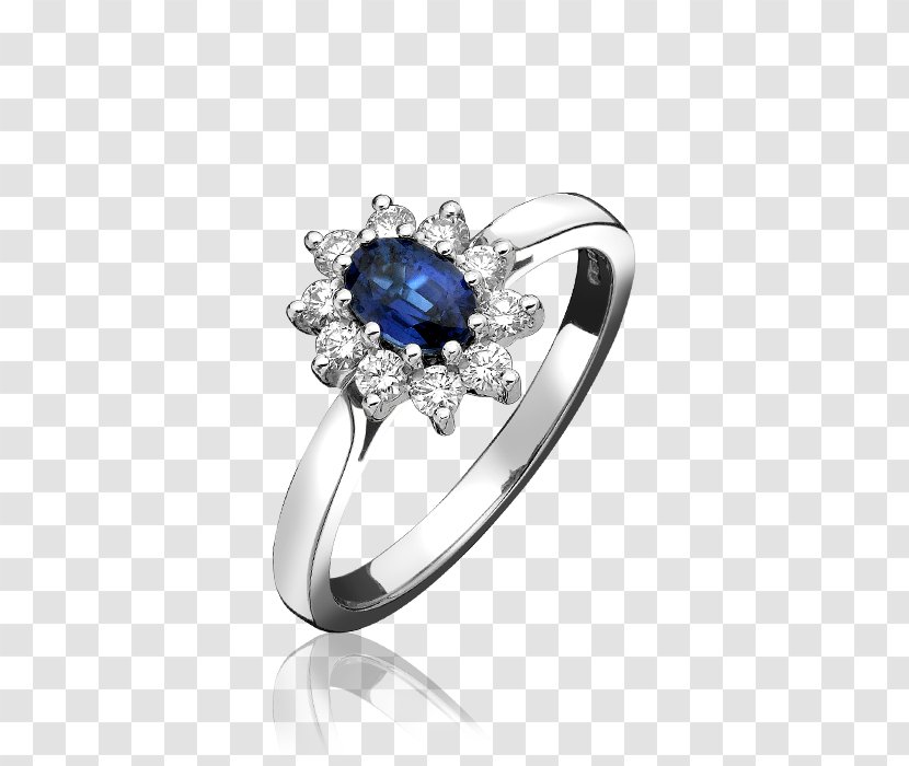 Sapphire Eternity Ring Diamond Wedding - Gemstone Transparent PNG