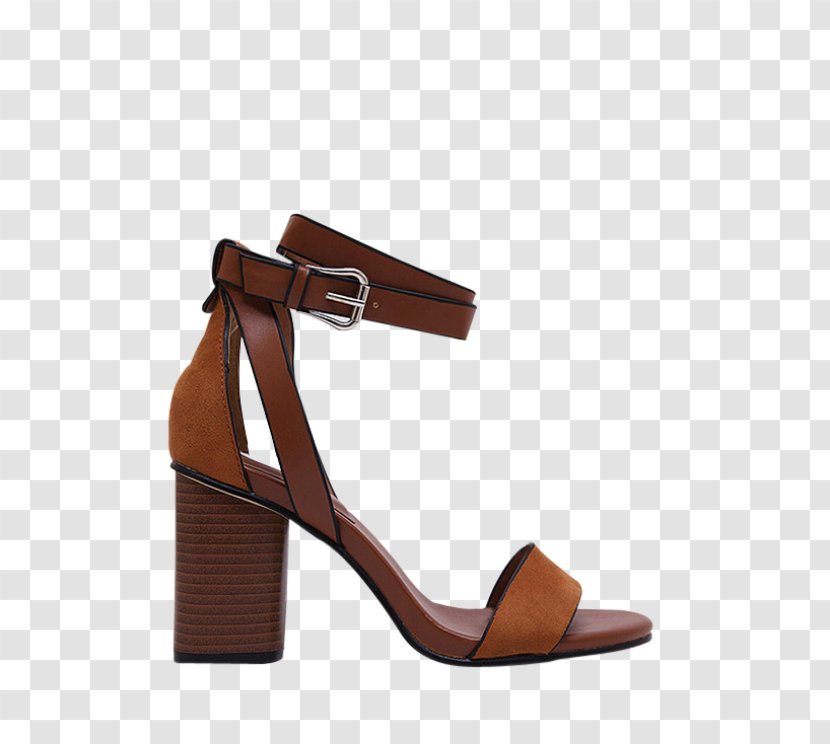 Sandal Shoe Heel Suede Ankle - Strap Transparent PNG
