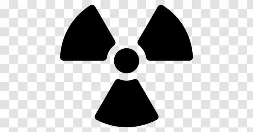 Radioactive Decay Radiation Hazard Symbol HAZMAT Class 7 Substances - Silhouette - Black And White Transparent PNG