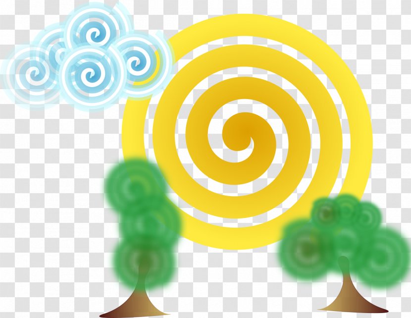 Clip Art - Yellow - Summer Landscape Transparent PNG