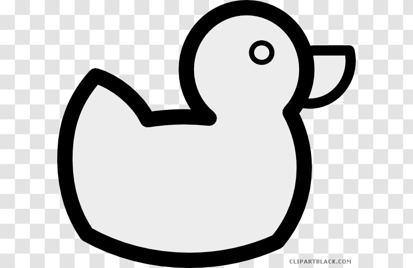 Clip Art Openclipart Free Content Vector Graphics - Monochrome - Yellow Duck Funny Transparent PNG