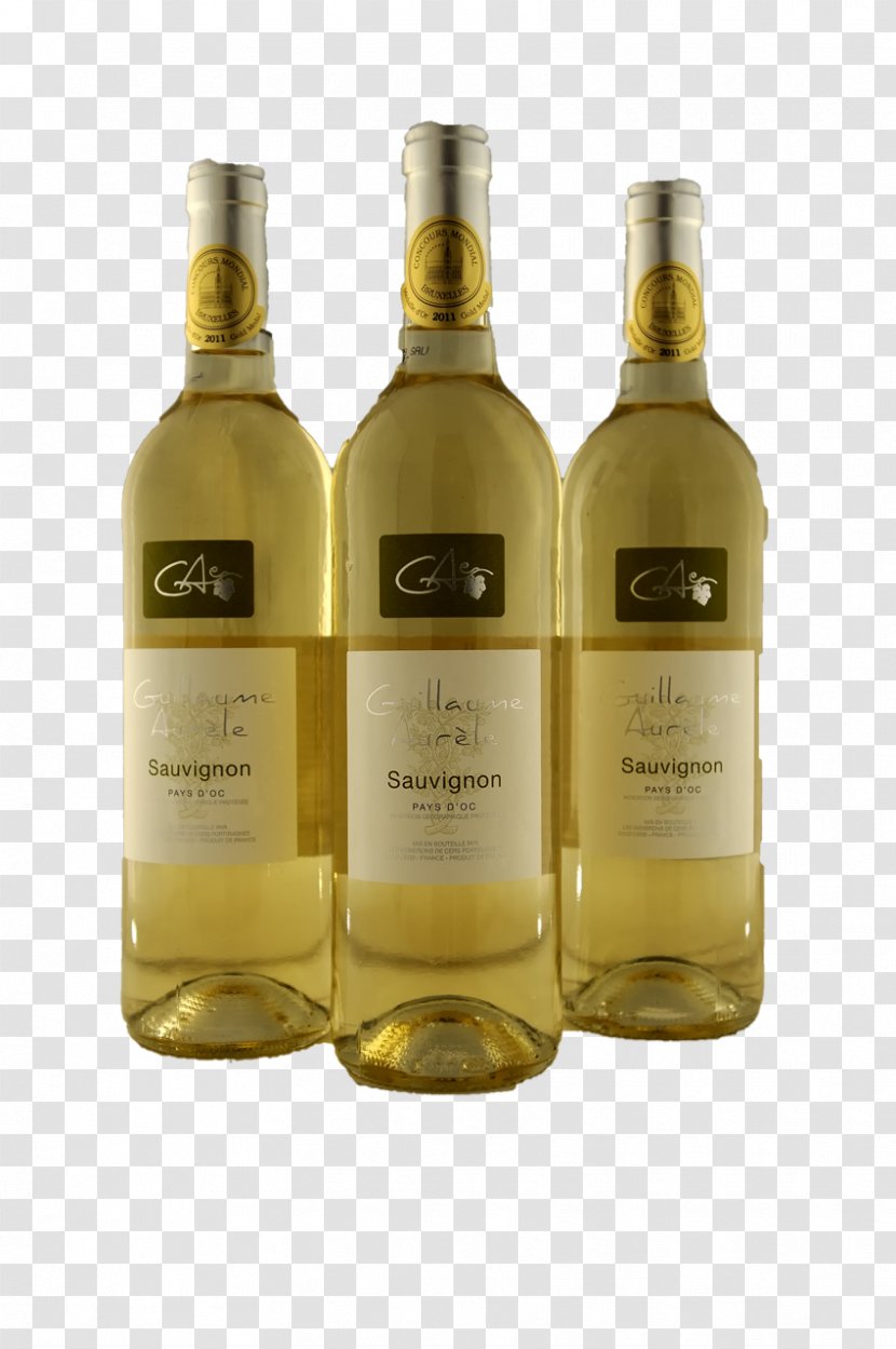 White Wine Glass Bottle Liqueur Transparent PNG