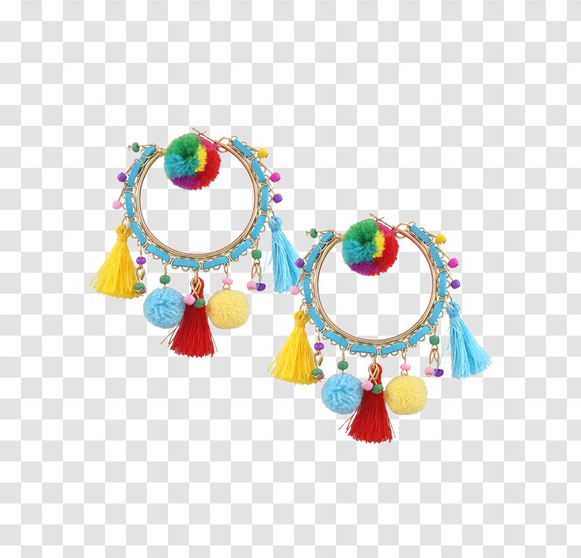 Jewellery Earring Tassel Bead Pom-pom - Multicolor Nail Polish Staggered Transparent PNG