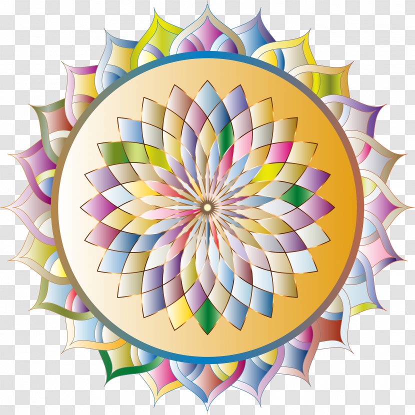 Mandala Drawing Clip Art - Line - Geometric Transparent PNG