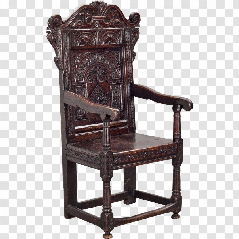 English Renaissance Chair Furniture Seat Transparent PNG