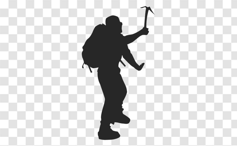 Climbing Silhouette Mountaineering - Shoulder Transparent PNG