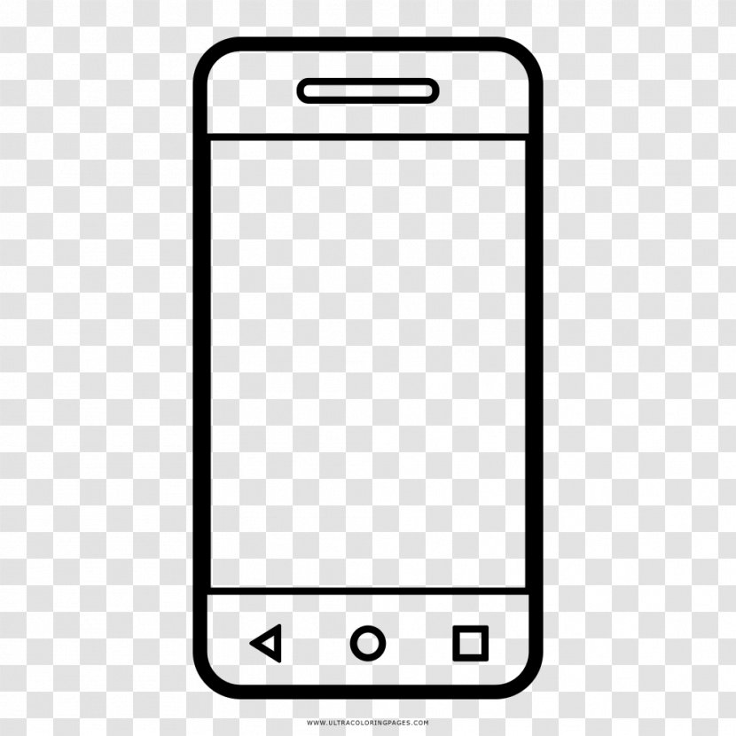 Feature Phone Drawing Telephone Coloring Book - Gadget - Smartphone Transparent PNG