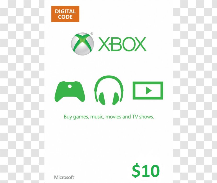 Gift Card Xbox Live 360 Microsoft Points Video Games - Amazon Transparent PNG