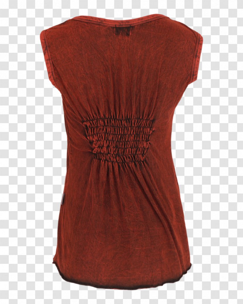 Dress Sleeve Blouse Shoulder Maroon - Brown - Vest Transparent PNG