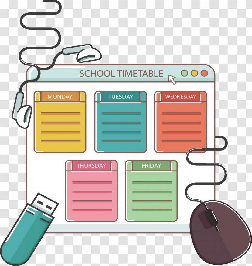 Euclidean Vector Computer Mouse Technology - Earphone And Decoration Course Schedule Transparent PNG