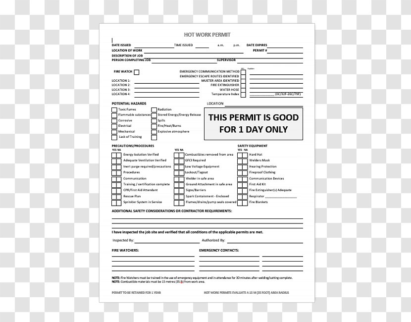 Document Line White Design M - Work Permit Transparent PNG
