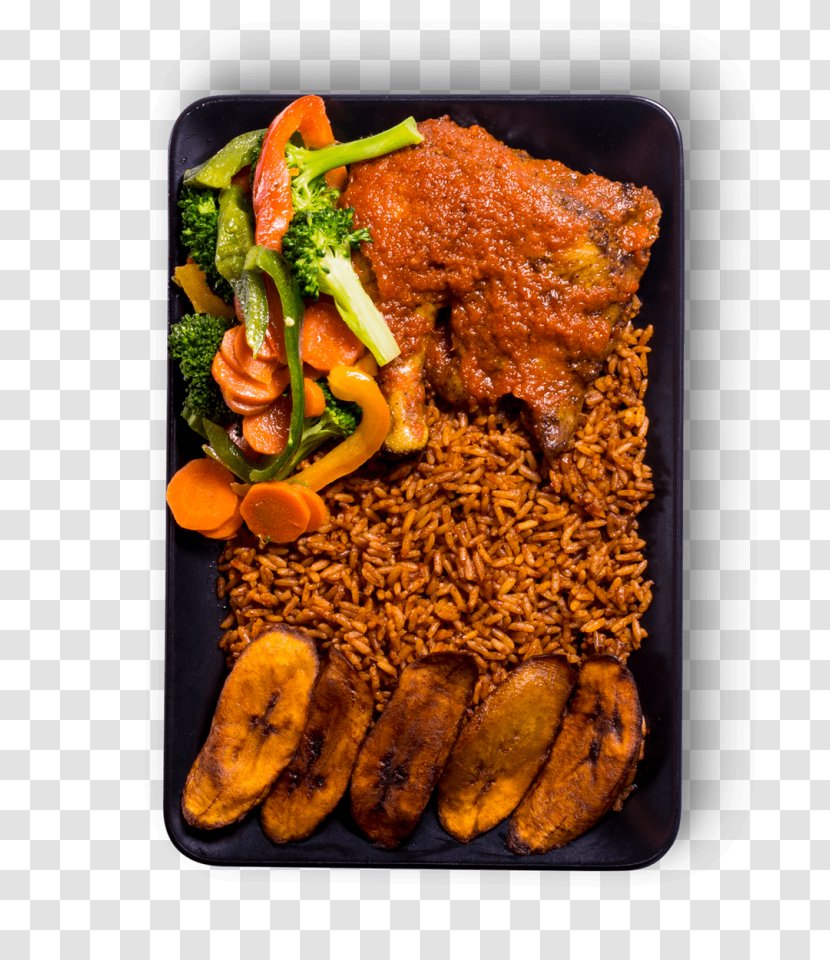 African Cuisine Jollof Rice Nigerian Nasi Goreng Vegetarian - Fried Food - Meat Transparent PNG