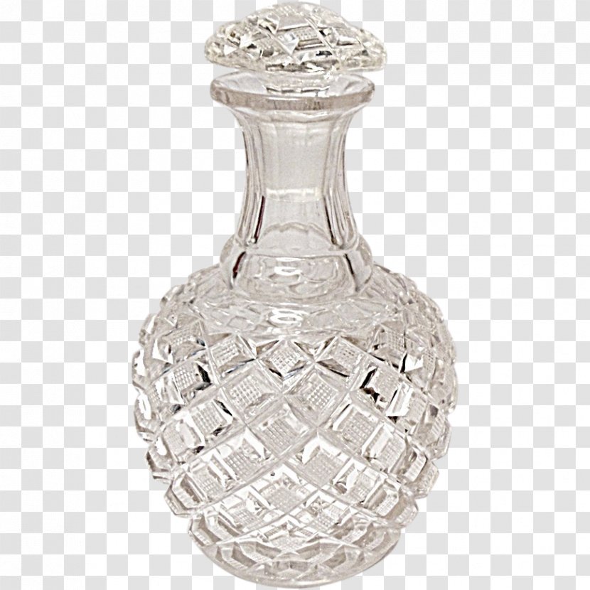 Lead Glass Diamond Cut Bottle - PARFUME Transparent PNG