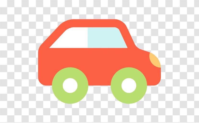 Car Toy Clip Art - Orange Transparent PNG