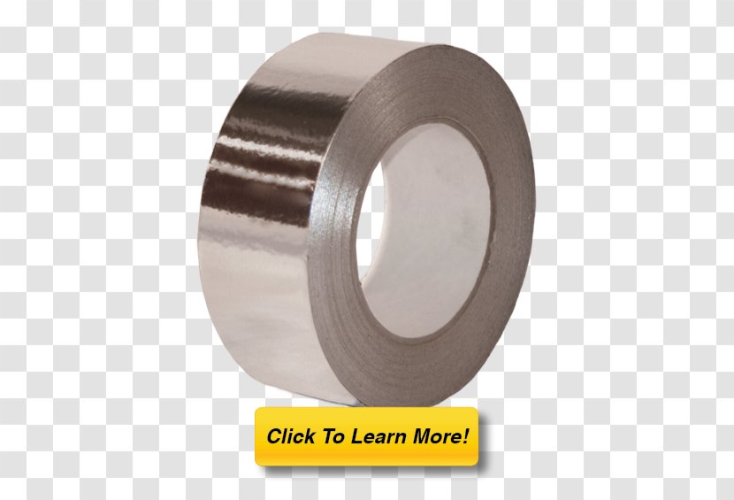 Aluminium Foil Adhesive Tape Paper - Radiant Barrier - Aluminum Transparent PNG