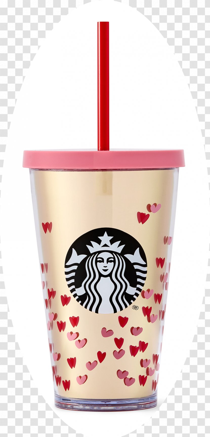 Coffee Starbucks Cup Mug Valentine's Day - Pink Transparent PNG