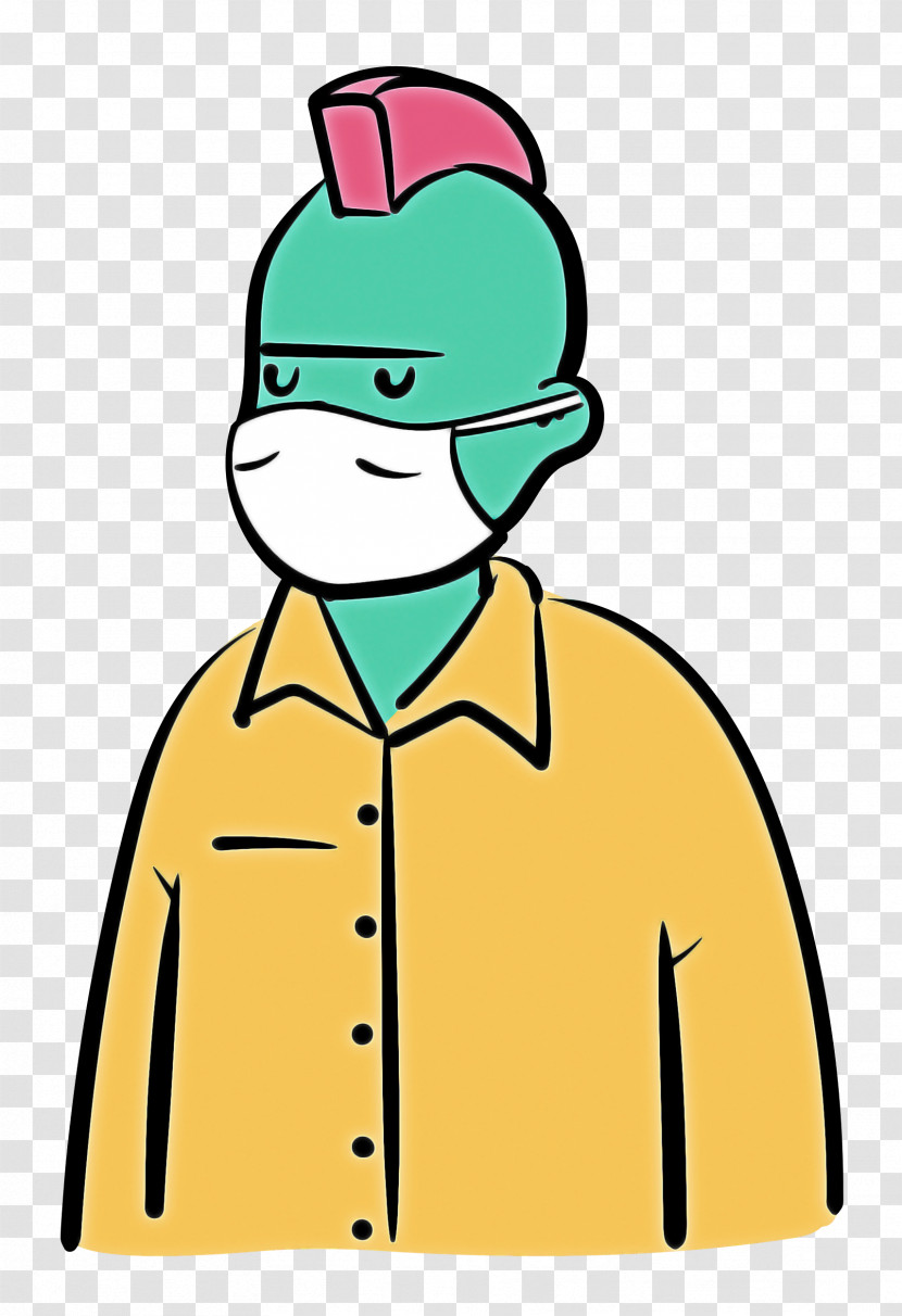 Man Medical Mask Coronavirus Transparent PNG